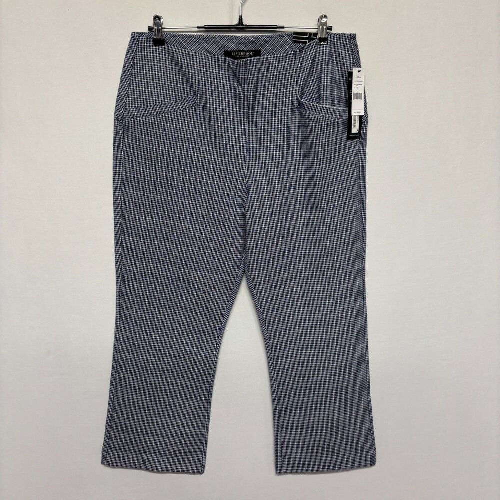 NWT Liverpool Los Angeles Stella Kick Flare Pants Size 16/33 Pull On C128 -29